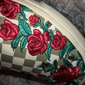 brand new embroidered leather vans🤩